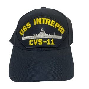 USS Intrepid CVS-11 U.S. Navy Hat OS Made In USA SnapBack New Never Worn